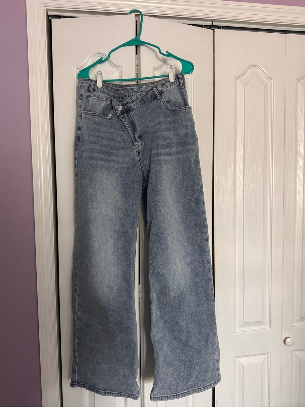 Commence Wide-Leg Women's Jeans in Light Blue Denim - NWT - size Large